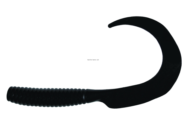 Picture of Blue Water Candy Swirl Tail Lure, 8", Black, 4/Pack