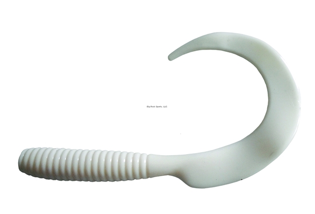 Picture of Blue Water Candy Swirl Tail Lure, 8", Pearl, 4/Pack