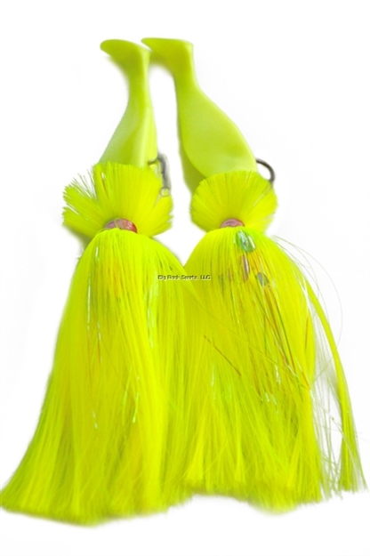 Picture of Blue Water Candy Tandem 10 Oz. X 6 Oz. Loaded Parachute Rig Chartreuse