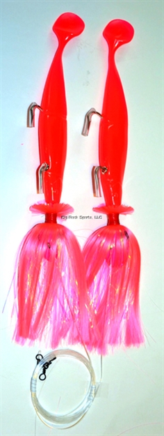 Picture of Blue Water Candy Tandem 10 Oz. X 6 Oz. Loaded Parachute Rig Pink