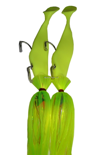 Picture of Blue Water Candy Tandem Rig, 9", 5 Oz/3 Oz, Chartreuse ON Purple