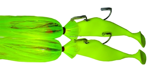 Picture of Blue Water Candy Tandem Rig, 9", 8 Oz/4 Oz, Chartreuse ON Purple
