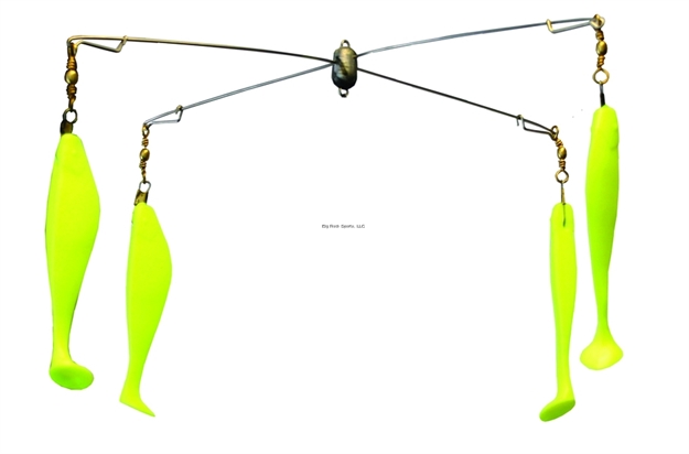 Picture of Blue Water Candy Umbrella With Shad Only, 6", Chartreuse