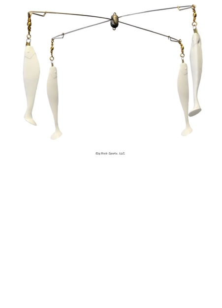 Picture of Blue Water Candy Umbrella With Shad Only, 6", White