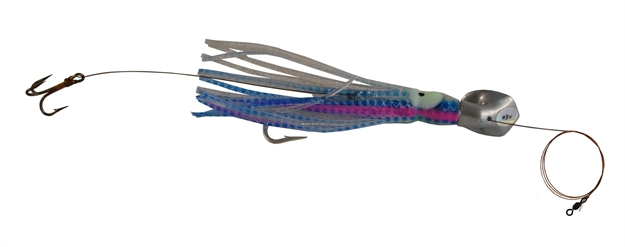 Picture of Blue Water Candy Wedgie Silver Squid ON Silver Head