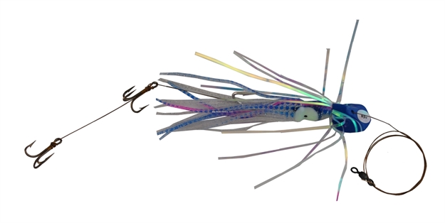 Picture of Blue Water Candy Wedgie Supreme Silver Squid & Mylar ON Blue Head