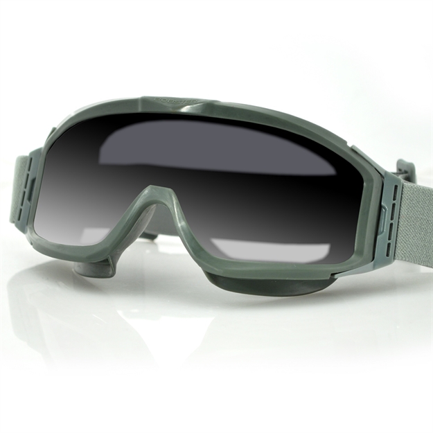 Picture of Bobster Alpha Ballistics Goggles Z87-Green Frame-2 Lenses