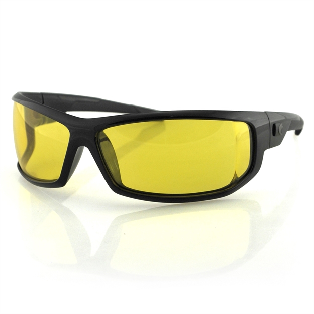 Picture of Bobster Axl Sunglasses-Black Frame-Anti-Fog Yellow Lens