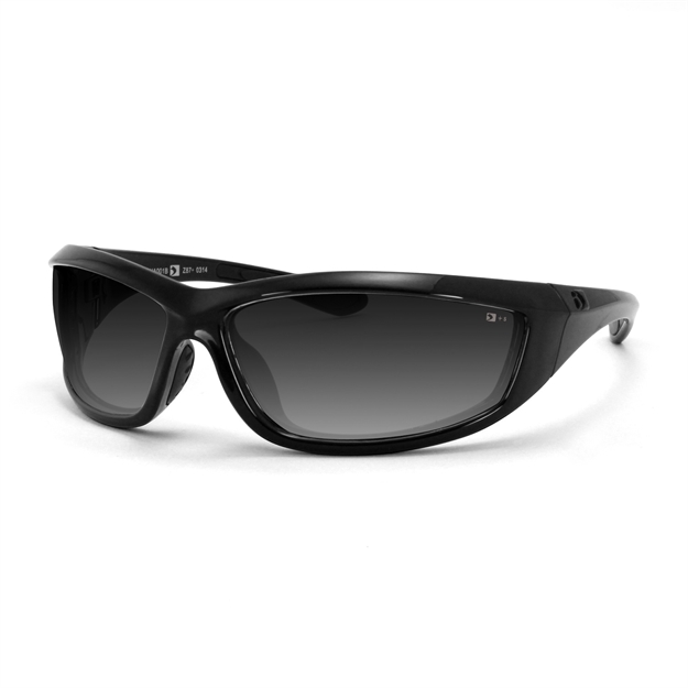 Picture of Bobster Charger Sunglass, Gloss Black Frame, Anti-Fog Smoked