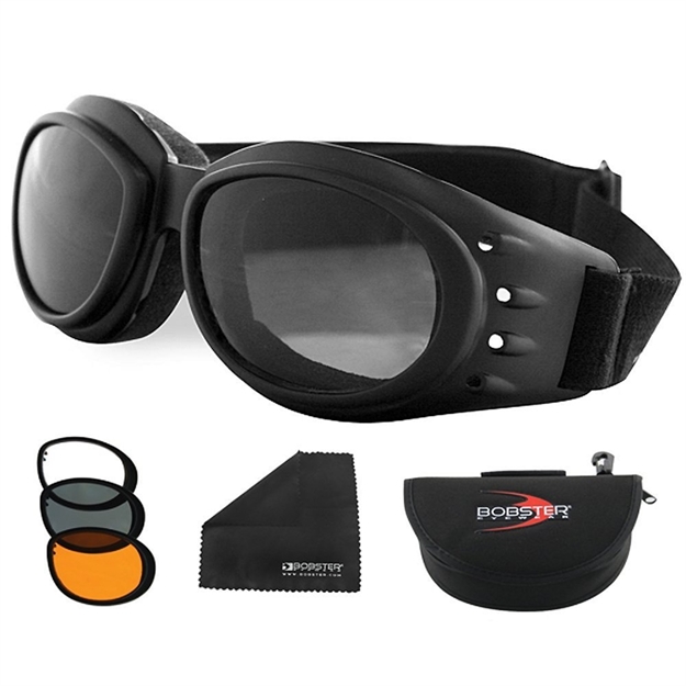 Picture of Bobster Cruiser 2 Interchange Goggle Black Frame 3 Lenses