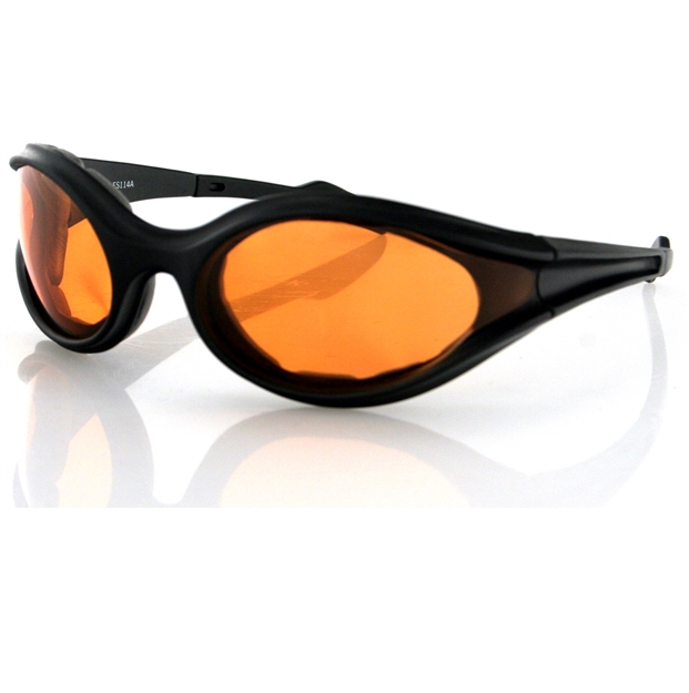 Picture of Bobster Foamerz Sunglass, Black Frame, Anti-Fog Amber Lens