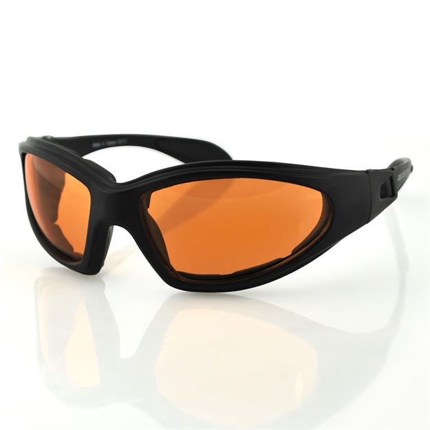 Picture of Bobster Gxr Sunglass, Black Frame, Anti-Fog Amber Lens
