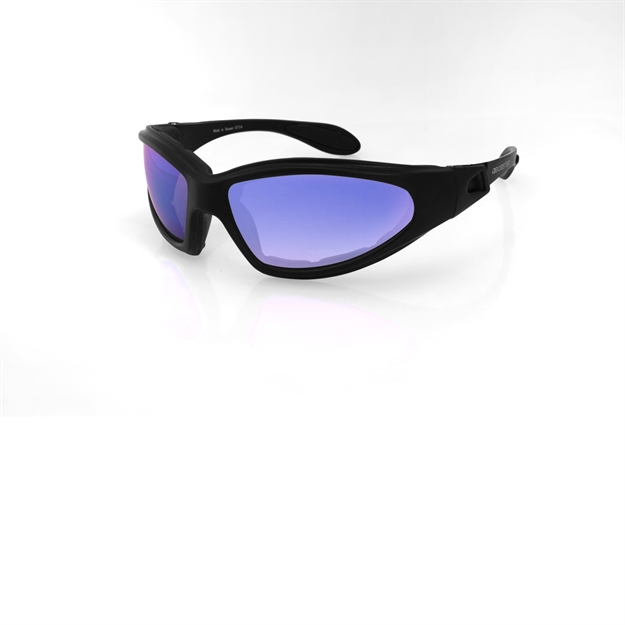 Picture of Bobster Gxr Sunglasses-Matte Black W-Smoked Blue Mirror Lens