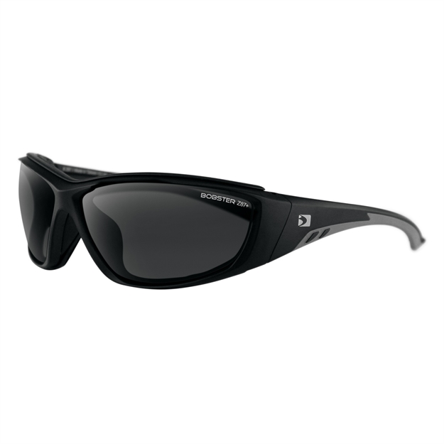 Picture of Bobster Rider Sunglasses Matte Black Frame Smoked Lens