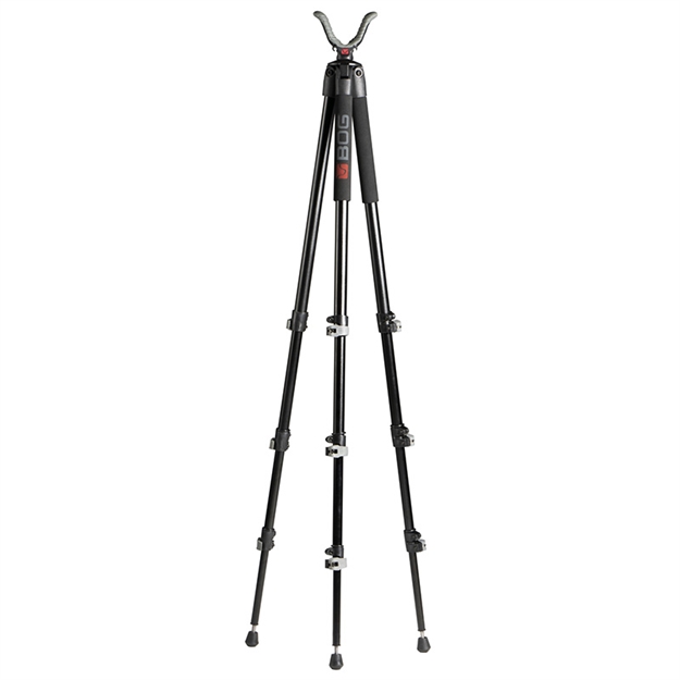 Picture of  Bog-Pod 1100482 Folding Tripod Adrenaline Made OF Black Finish Aluminum With Foam Grip, Rubber Feet, 360 Degree Pan, 25 Degree Cant & 16-72" Vertical Adjustment 661120418412