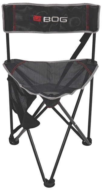 Picture of  Bog-Pod 1117130 Triple Play  Chair, 3 Legs, Black, Steel Frame, Exterior Pocket