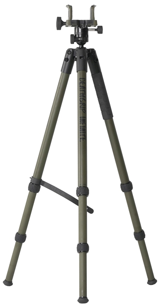 Picture of  Bog-Pod 1159188 Deathgrip Infinite Tripod, Aluminum With Black/Od Green Finish, Ball Head Mount, Hybrid Foot & Deathgrip Clamping System 6.5"-59" 661120999782