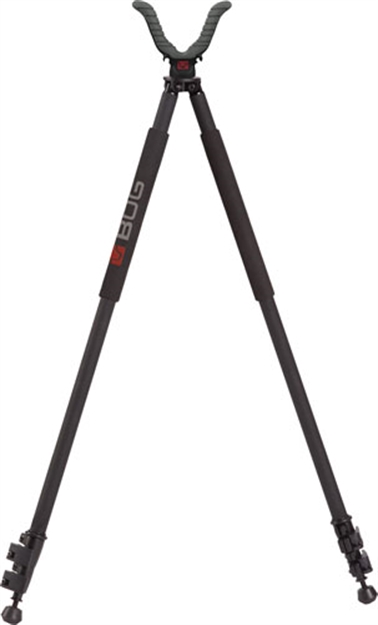 Picture of  Bog-Pod 1100481 Adrenaline  Bipod, Black Aluminum With Foam Grip & Spiked Feet, Usr Yoke, 360 Degree Rotation, 21-71" Vertical Adj. 661120418405