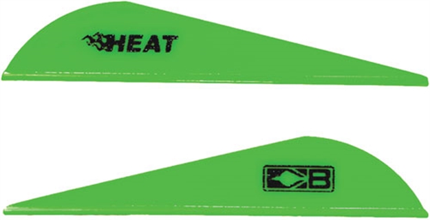Picture of Bohning Heat Vane 2.5" Solid Neon Green 100Pk