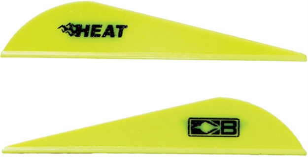 Picture of Bohning Heat Vane 2.5" Solid Neon Yellow 100Pk