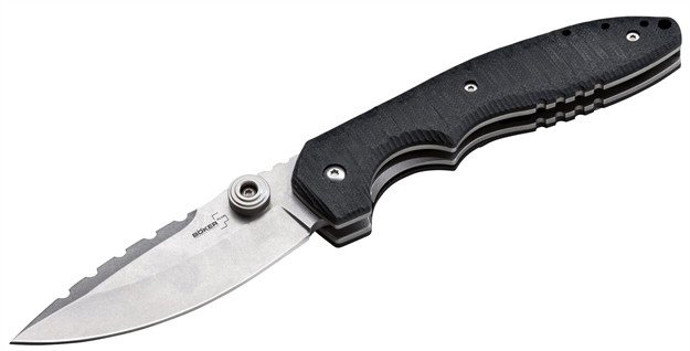 Picture of Boker 01Bo019 Plus Folder 3.75" 440C Stainless Drop Point G10 Black