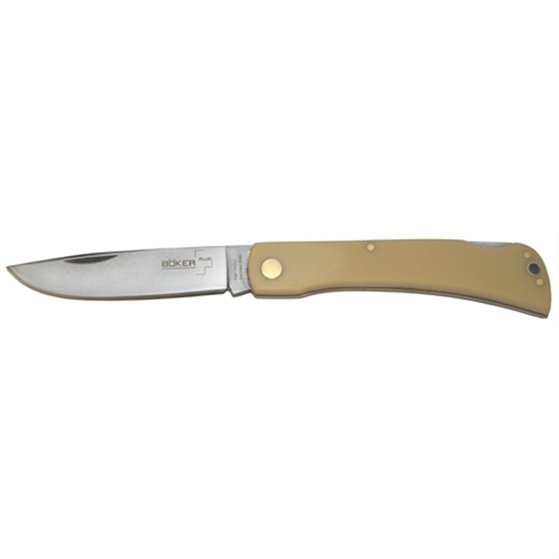 Picture of Boker 01Bo020 Plus Folder 3.5" Stainless Steel Drop Point Polymer Sand