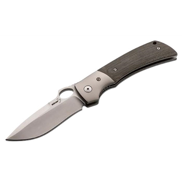 Picture of Boker 01Bo310 Plus Folder 4" 440C Stainless Drop Point Micarta
