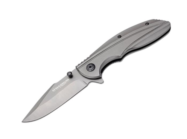 Picture of Boker 01Lg365 Magnum Echo Charlie Folder 3.375" 440A SS Clip Point Plain Edge AL