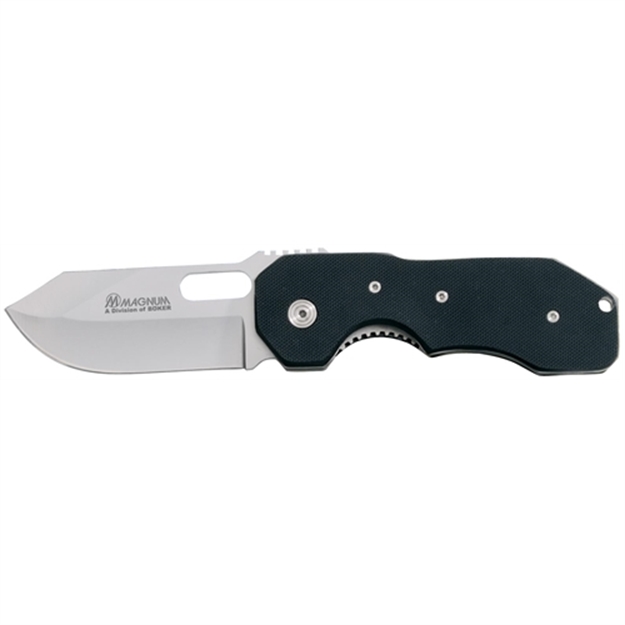 Picture of Boker 01Ya073 Magnum Folder 3.2" 440A Stainless Steel Spey G10 Black