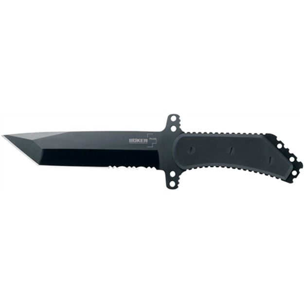 Picture of Boker 02Bo216 Boker Plus Armed Forces Fixed 7.3" 440C Stainless Steel Black Tanto G10 Black