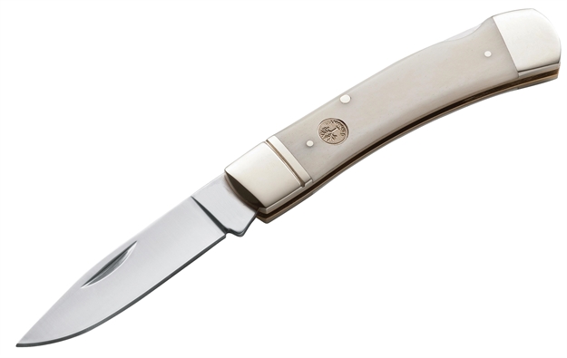 Picture of Boker 110250Wb Traditional Series Folder 2.88" Carbon Steel Drop Point White Bon