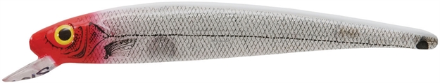 Picture of Bomber A-Salt Minnow, 5 3/4", 1 Oz, 1/0 Hooks, 2-4 Ft, Silver Flash/Red Head
