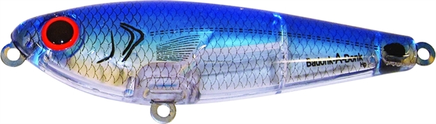 Picture of Bomber Badonk-A-Donk LP Topwater Lure, 4", 3/4 Oz, Silver Flash/Blue