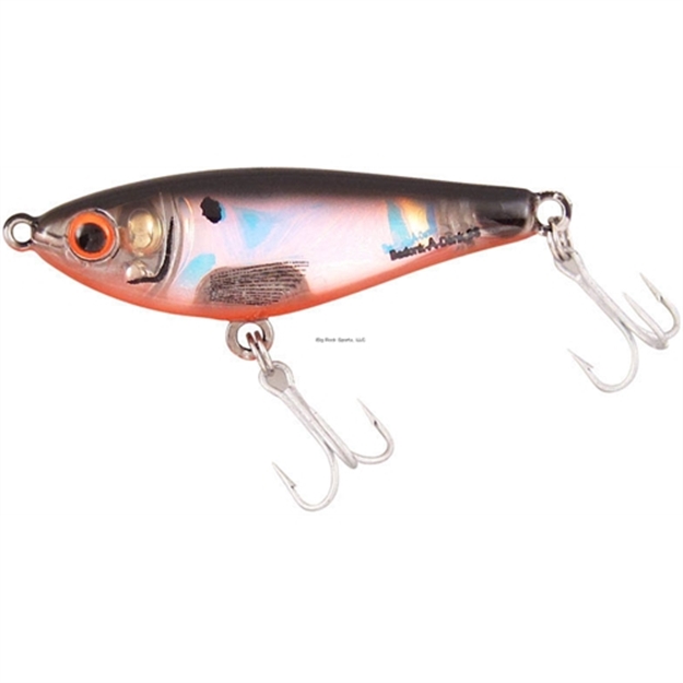 Picture of Bomber Badonk-A-Donk SS Rattling Topwater Lure, 2 1/2", 1/4 Oz, Blackback/Fire Orange Belly/Flash, Sinking