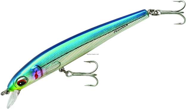 Picture of Bomber Bswg Long Shot Slender Minnow, 5", 3/4 Oz, Baby Blue Fish, Floating