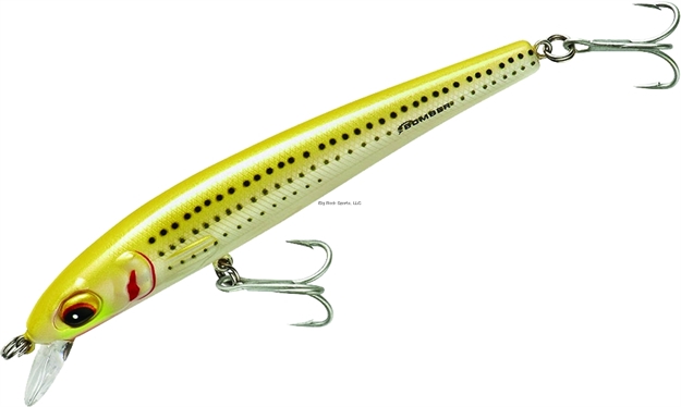 Picture of Bomber Bswg Long Shot Slender Minnow, 5", 3/4 Oz, Pearl/Yellow, Floating