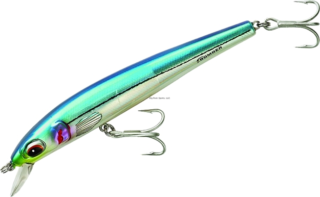 Picture of Bomber Bswg Long Shot Slender Minnow, 6", 1 3/16 Oz, Baby Blue Fish, Floating