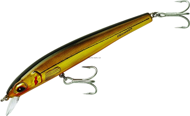 Picture of Bomber Bswg Long Shot Slender Minnow, 6", 1 3/16 Oz, Baby Bunker, Floating