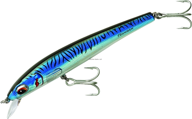 Picture of Bomber Bswg Long Shot Slender Minnow, 6", 1 3/16 Oz, Blue Mackerel, Floating
