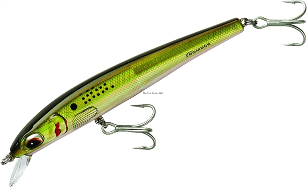Picture of Bomber Bswg Long Shot Slender Minnow, 6", 1 3/16 Oz, Menhaden, Floating