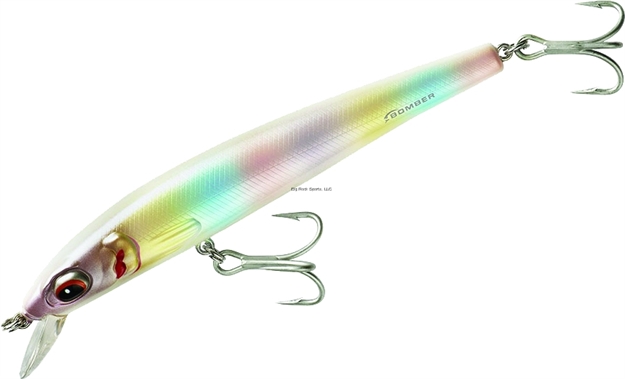 Picture of Bomber Bswg Long Shot Slender Minnow, 6", 1 3/16 Oz, Mother OF Pearl, Floating