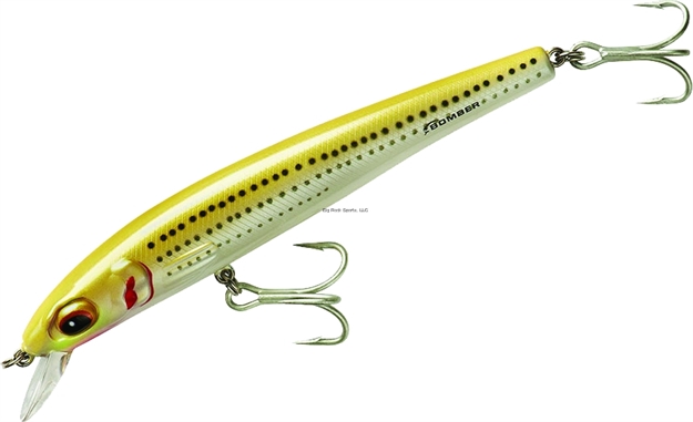 Picture of Bomber Bswg Long Shot Slender Minnow, 6", 1 3/16 Oz, Pearl/Yellow, Floating