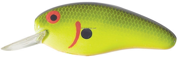 Picture of Bomber Deep Flat A Crankbait, 2 1/2", 3/8 Oz, Chartreuse Black Scales