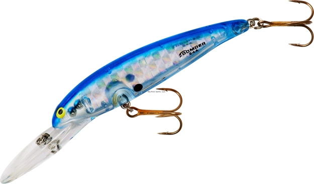 Picture of Bomber Deep Long A Minnow, 3 1/2", 3/8 Oz, Silver Prism Blue Back, Floating