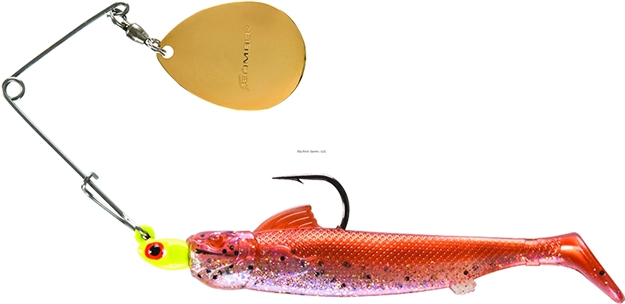 Picture of Bomber Drumbeater Coastal Spinnerbait 1/8Oz Chartreuse/New Penny