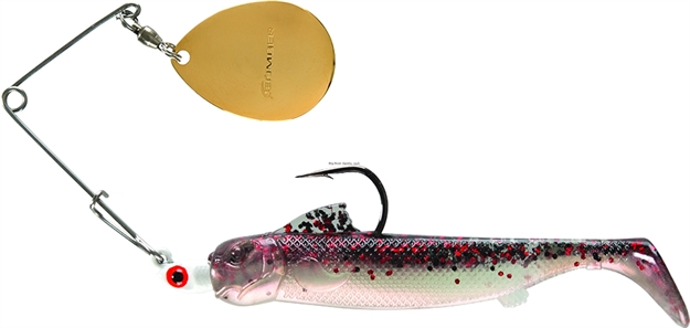 Picture of Bomber Drumbeater Coastal Spinnerbait 1/8Oz White/Sour Melon