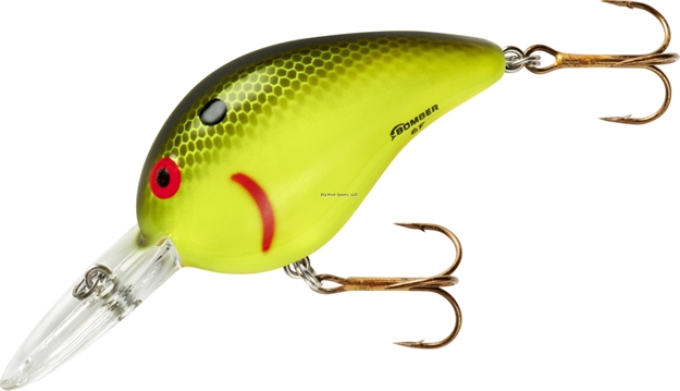 Picture of Bomber Fat A Crankbait,2 1/4",5/8Oz,Black Chartreuse,Floating