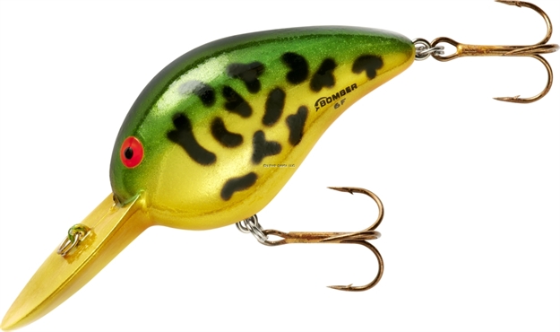 Picture of Bomber Fat A Crankbait,2 1/4",5/8Oz,G-Finish Fire Tiger,Floating