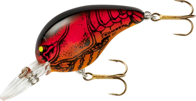 Picture of Bomber Fat A Crankbait,2",3/8Oz,Apple Red Crawdad, Floating