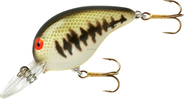 Picture of Bomber Fat A Crankbait,2",3/8Oz,Baby Bass/Orange Belly,Floating